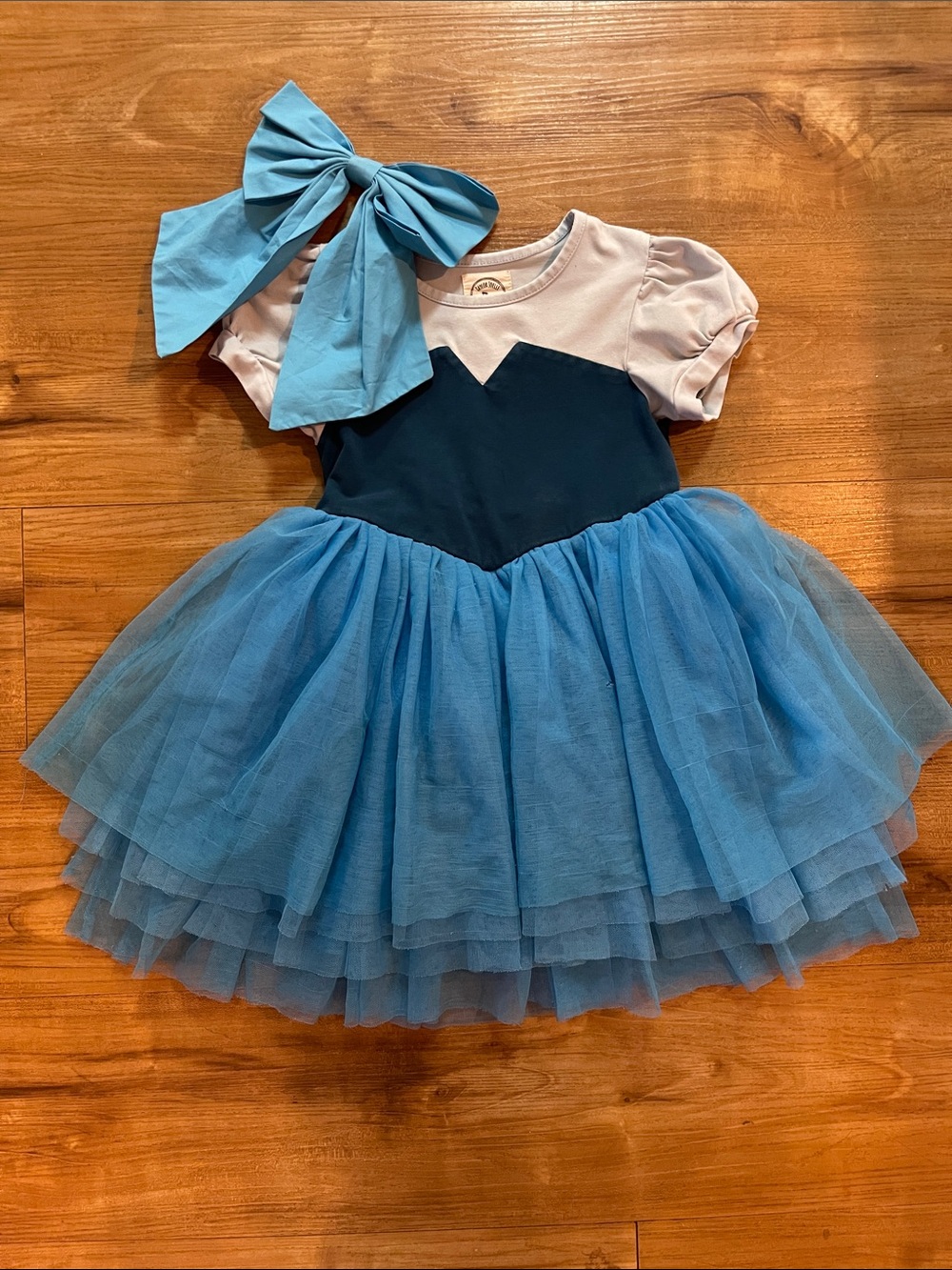 ariel little mermaid dress and matching hair bow